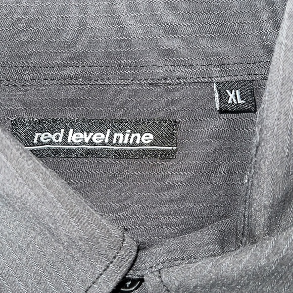 Red Level Nine Button Down - Picture 6 of 7